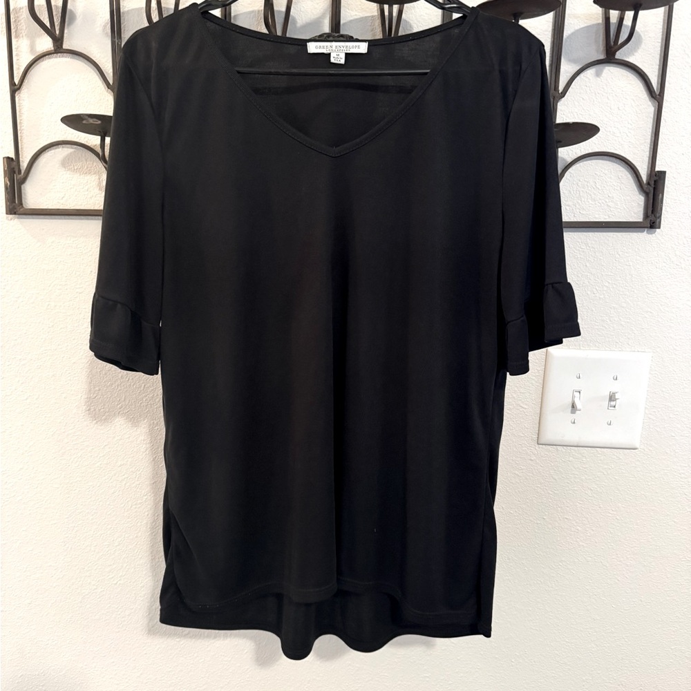 Black flowy blouse